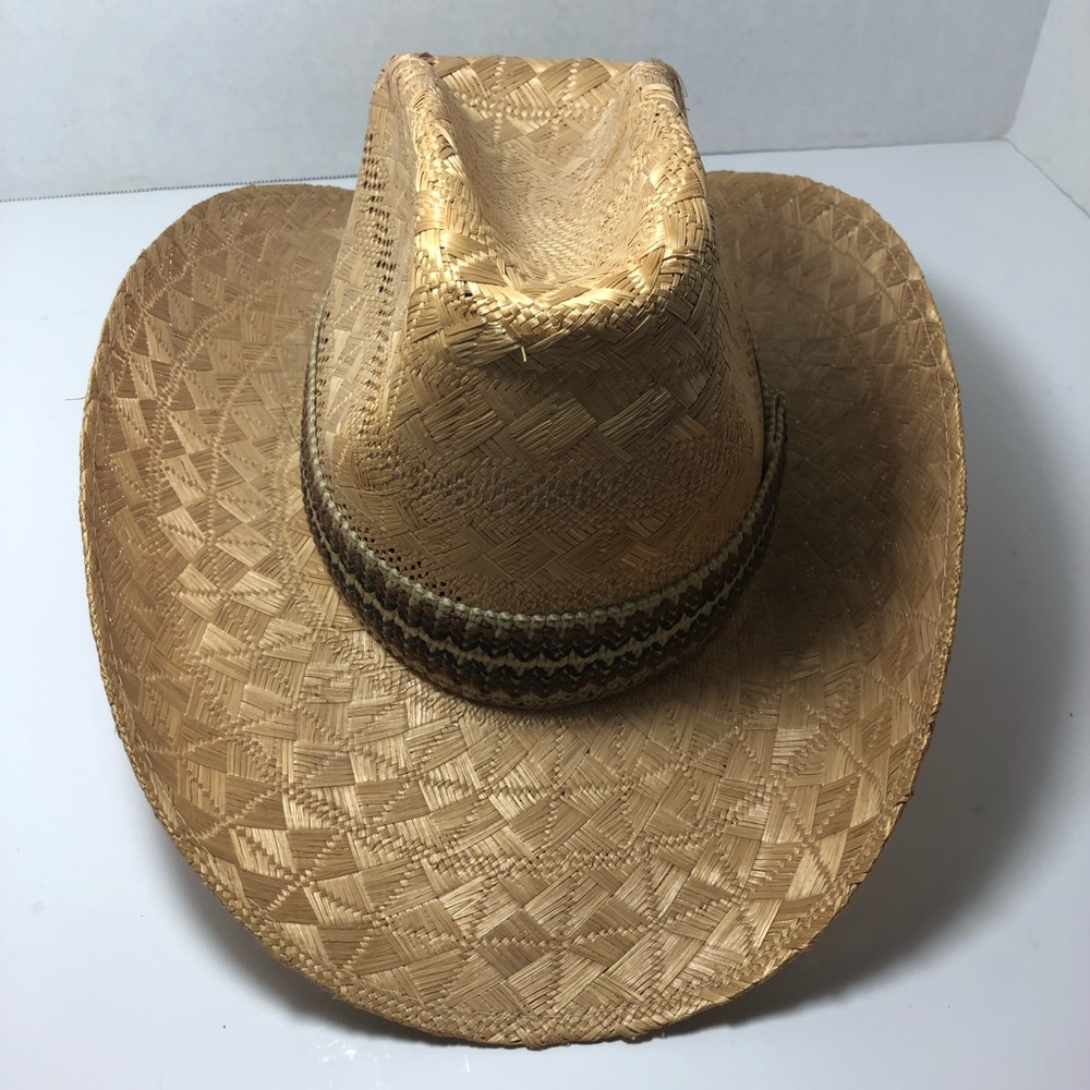 Nice Tan Straw American Hat Company Cowboy Hat 6 3/4
